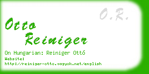 otto reiniger business card